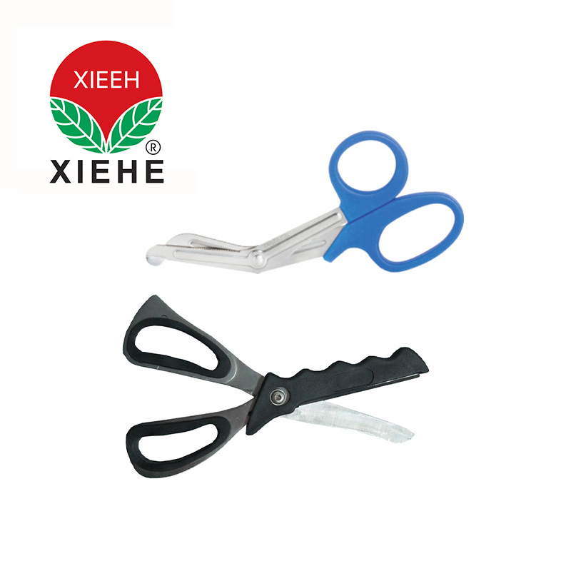 Outdoor Sports Multifunctional Camping Emergency Scissors Metal Medical Shears with Strap Cutter and Glass Breaker