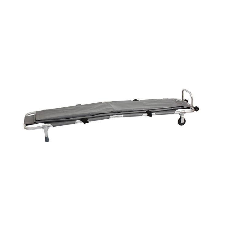 Emergency Folding Funeral Body Stretcher for Ambulance with Wheels