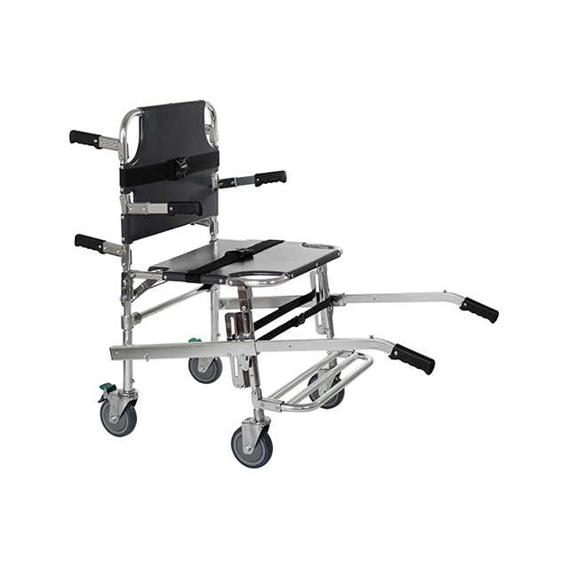 Professional Emergency Manual Stair Stretcher with Four Wheels For Patient