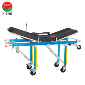 Ambulance Automatic Loading Folding Chair Stretcher with Wheels for Emergency