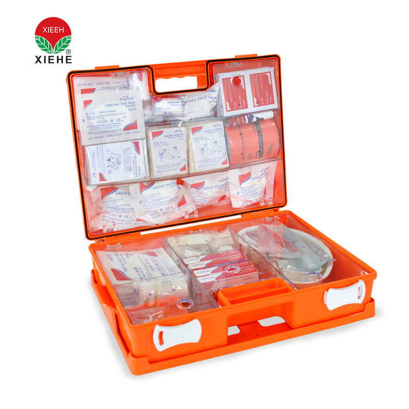 Customized Medical Emergency First Aid Equipment Plastic Case DIN13169 First Aid Kit for Workshop