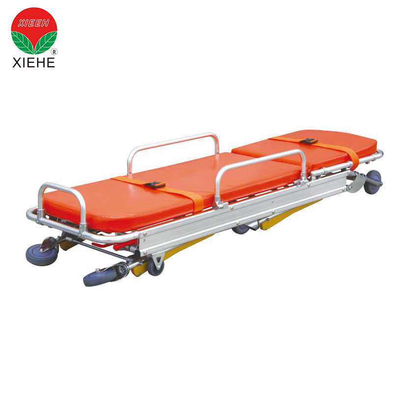 Hospital Emergency Medical Ambulance Stretcher Folding With Wheels
